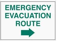 EMERGENCY EVACUATION ROUTE
