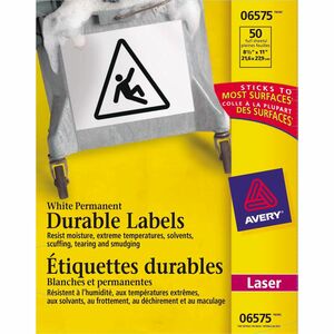Avery 8-1/2"x11"  ID Label 50/Pack