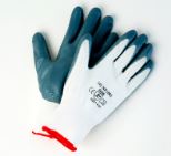 Grey Foam Nitrile Palm Coated w/Black Liner Gloves 12 Pair