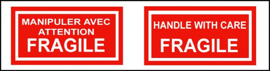 "Handle With Care Fragile" Tape 48/Case