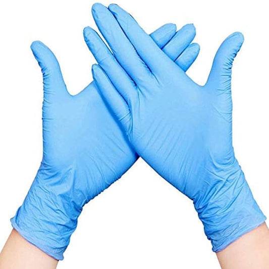 Blue Latex 14 mil Powder Free Disposable Gloves 100/Pack