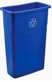 23 Gal "Recycle"  Slim Container Each