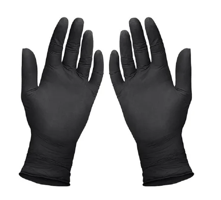 Black Nitrile 6Mil Powder Free Disposable Gloves 100/Pack