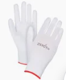 White Palm Coated Polyurethane w/White Liner Gloves 1 Pair