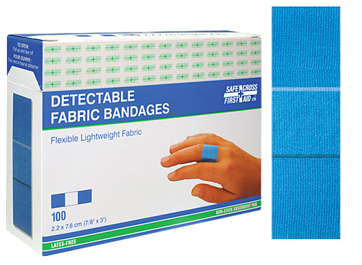 Fabric Metal Detectable Bandages