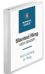 Basic D-Ring View Binders Each