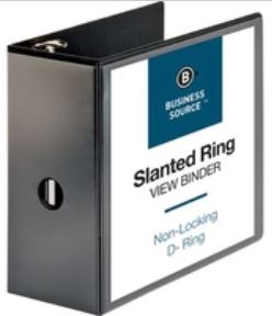 Basic D-Ring View Binders Each