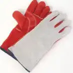Premium Split Red/Grey Welders Large Gloves 12 Pair
