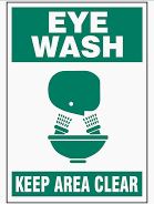 EYE WASH KEEP AREA CLEAR