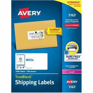 2"x4" Mailing Sheeted Labels