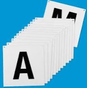 AISLE SIGNS A-M 13/Pack