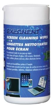 Screen Cleaning Wipes 100/Tub