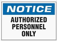 NOTICE: AUTHORIZED PERSONNEL ONLY