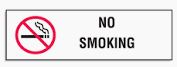 No Smoking 4"x18" Sign