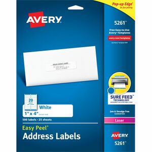 White Mailing Labels