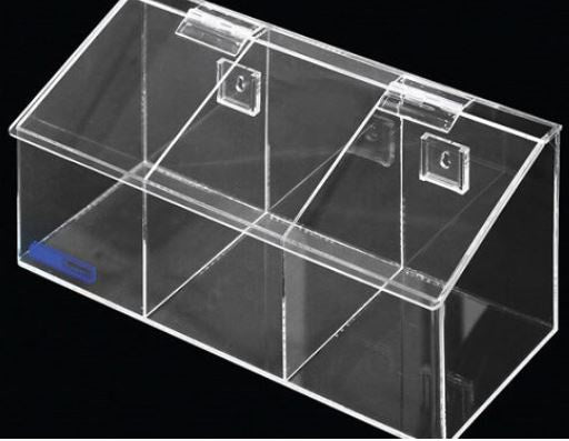 Triple Bin Acrylic Dispenser  Each
