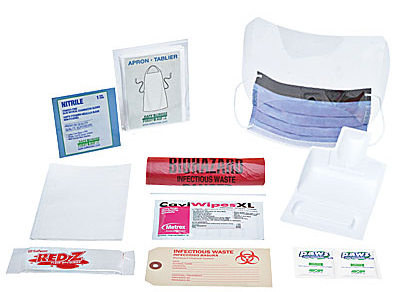 Deluxe Biohazard/Disinfectant Kit