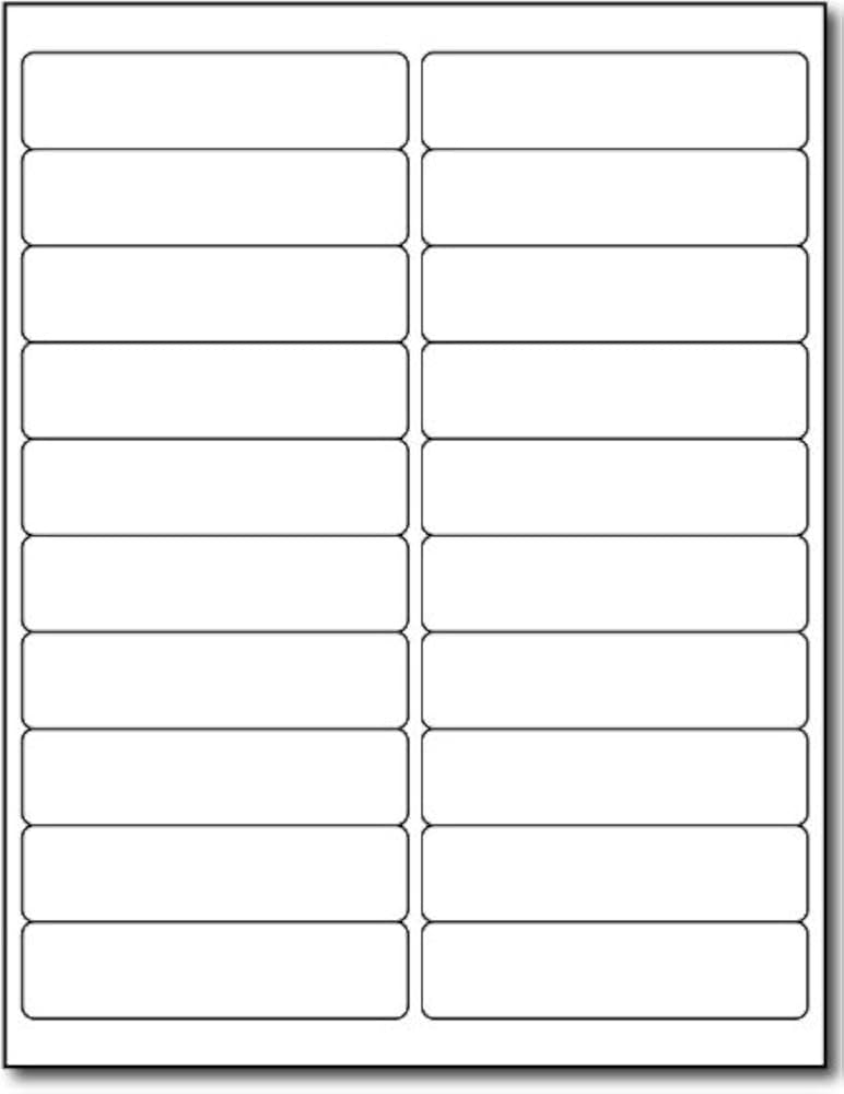4"x1" Sheeted Labels