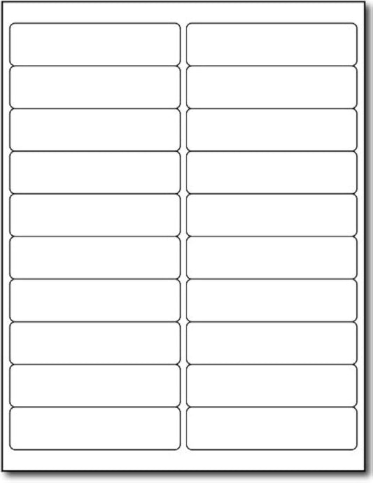 4"x1" Sheeted Labels