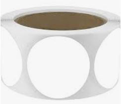 4" WHITE LABEL 500/Roll