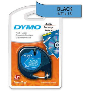 LetraTag 1/2"x13' Label Maker Tape Cartridge