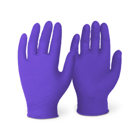 Purple Nitrile 3Mil Powder-Free Disposable Gloves 100/Pack