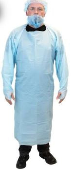 36"x44" Blue Sleeve Apron 200/Box