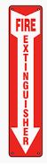 Fire Extinguisher Sign 4"x18"
