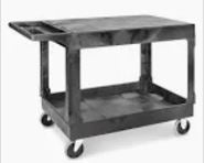 Gray Plastic Lip Up Utility Cart
