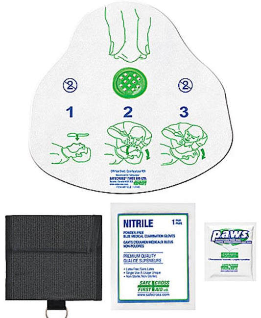 CPR Face Shield w/Gloves & Wipe