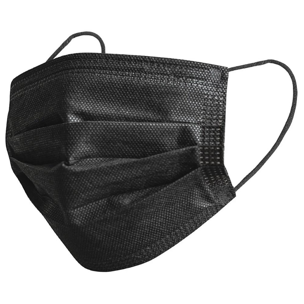 Black Earloop Face Mask, 50/Box