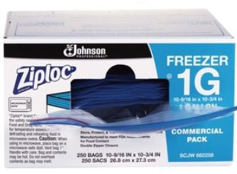 Ziplock Large Freezer Bags 250/CS