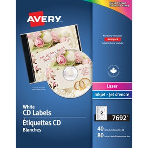 Laser/InkJet Blue CD Labels 40/Pack