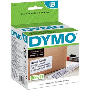 2-5/16"x4" LabelWriter Large Shipping Labels 300/Pack