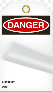 DANGER Tag 24/Pack