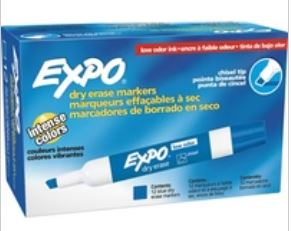 Expo Chisel Point Dry Erase Markers Each