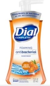 Dial Antibacterial Liquid Foam Soaps 221mL