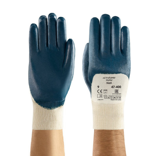 Hylite Palm Coated Heavy Duty PVC Large Gloves 1 Pair