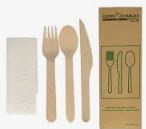 500 Compostable Wooden Cutlery Set