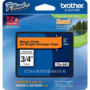 BRT TZe223 23/64"X26' White on Blue Label Tape