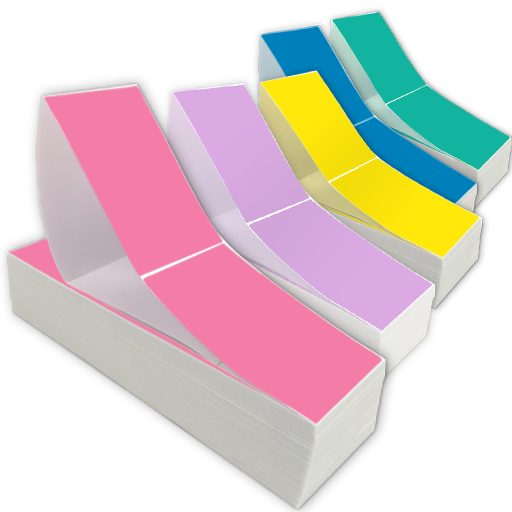 Thermal Transfer Fan Fold Perforated Labels