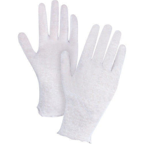 Cotton Slip-On Inspectors Ladies Gloves 12 Pair