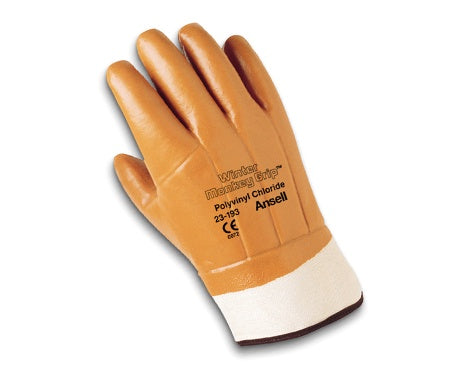 Men's Winter Monkey Grip Insulated PVC-Coated Large Gloves 1 Pair