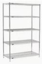 5 Shelf 74" High Chrome Wire Starter Kit