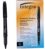 Integra Chisel Permanent Markers 12/Pack