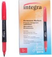 Integra Chisel Permanent Markers 12/Pack