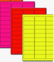 4-1/4"x2-3/4" Fluorescent Labels