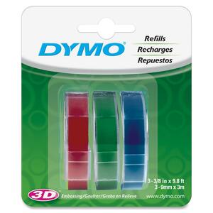 Dymo 1741671 Glossy Embossing Tape 3/Pack