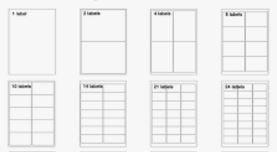 White Multipurpose Permanent Adhesive Labels