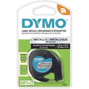 Dymo D1 1/2"x22'  Red/White Electronic Tape Cartridge